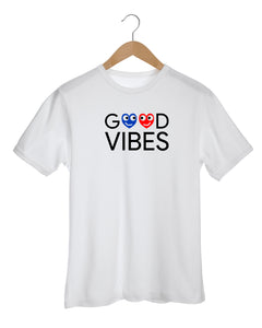 GOOD VIBES White T-Shirt