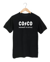 Load image into Gallery viewer, COCO AC/DC STYLE Black T-Shirt