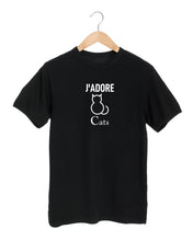 Load image into Gallery viewer, J&#39;ADORE CATS Black T-Shirt