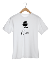 Load image into Gallery viewer, COCO ONLY NAME BLACK SILHOUETTE White T-Shirt