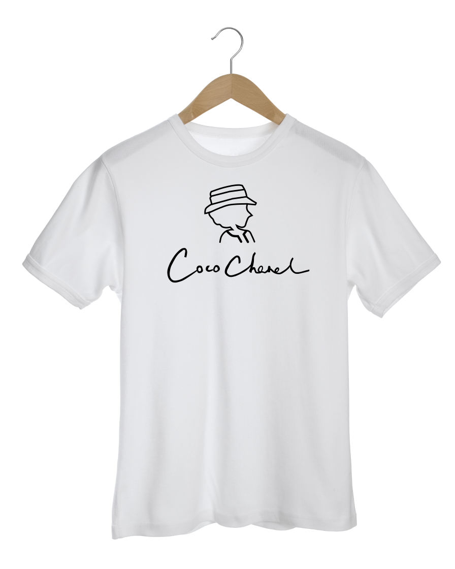 COCO FULL NAME SIGNATURE White T-Shirt – Ironic Lux
