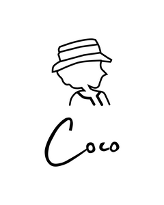 COCO ONLY NAME SIGNATURE White T-Shirt