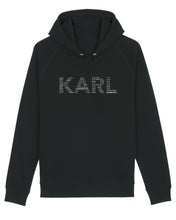 Load image into Gallery viewer, KARL WORDS CLOUD Black Hoodie