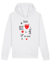 Load image into Gallery viewer, LOVE UP! White Hoodie