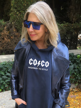 Load image into Gallery viewer, COCO AC/DC STYLE French Navy Hoodie