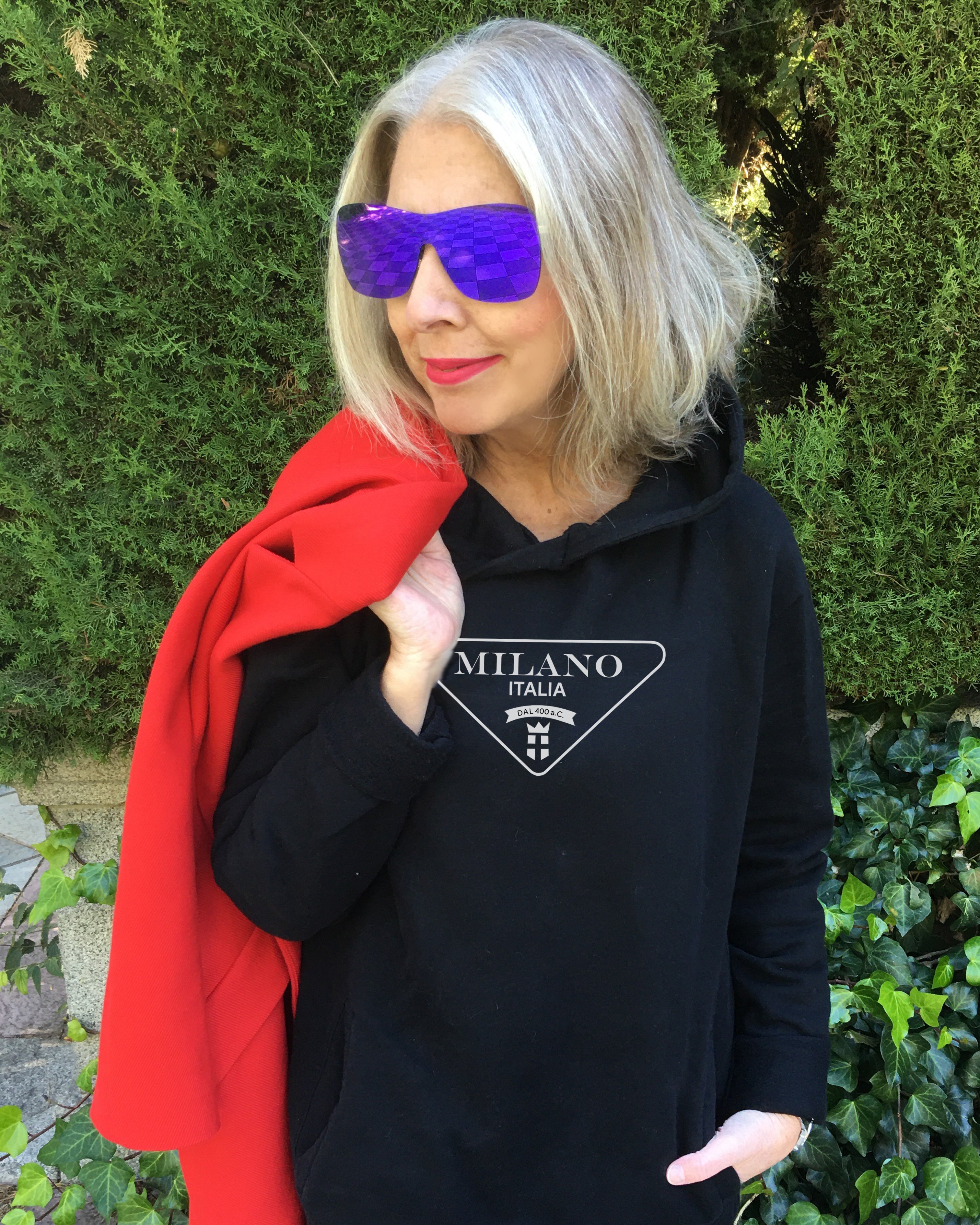 Black shop milano hoodie