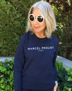 MARCEL PROUST PARIS French Navy Sweatshirt