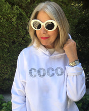 Load image into Gallery viewer, COCO WORDS CLOUD White Hoodie
