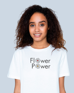 FLOWER POWER White T-Shirt